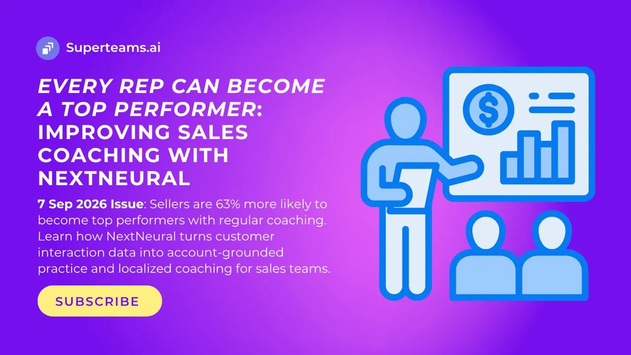 Every Rep Can Become a Top Performer: Improving Sales Coaching with NextNeural