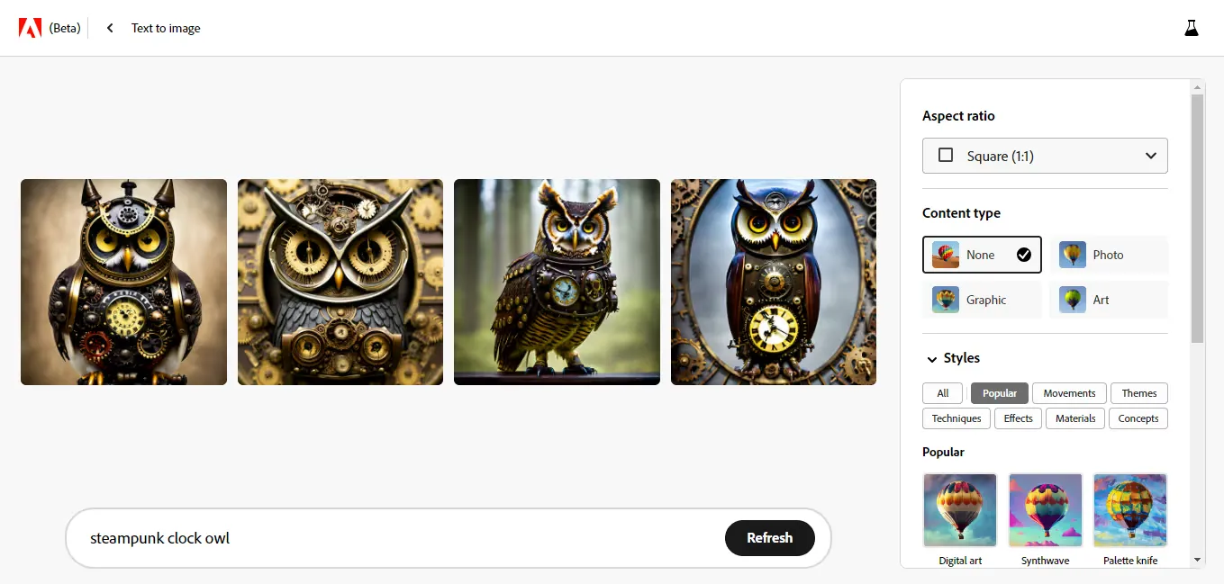 Create images using styles, filters, Graphics, etc.