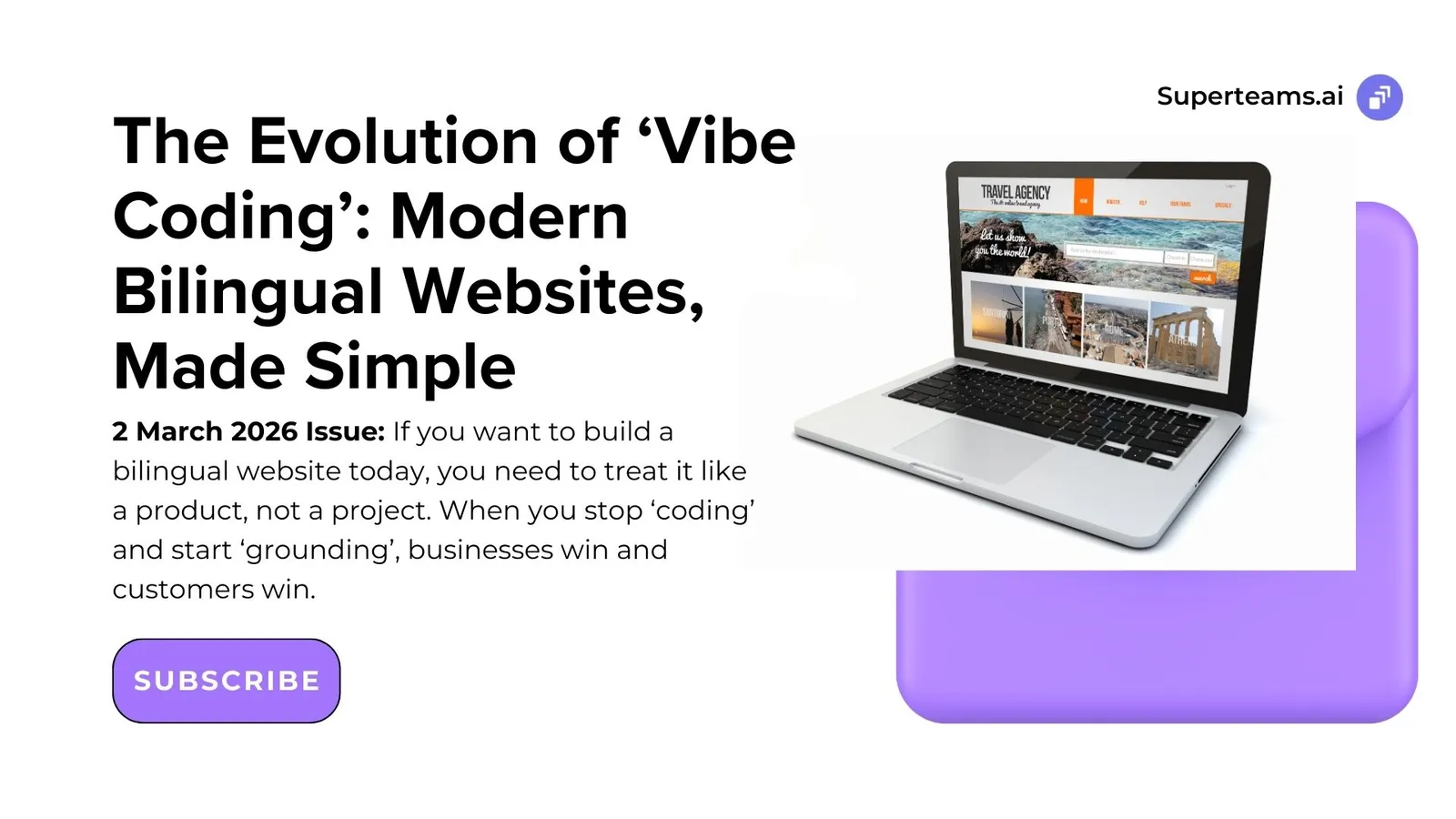 Newsletter 2nd March 2026 Ed: The Evolution of ‘Vibe Coding’: Modern Bilingual Websites, Made Simple  