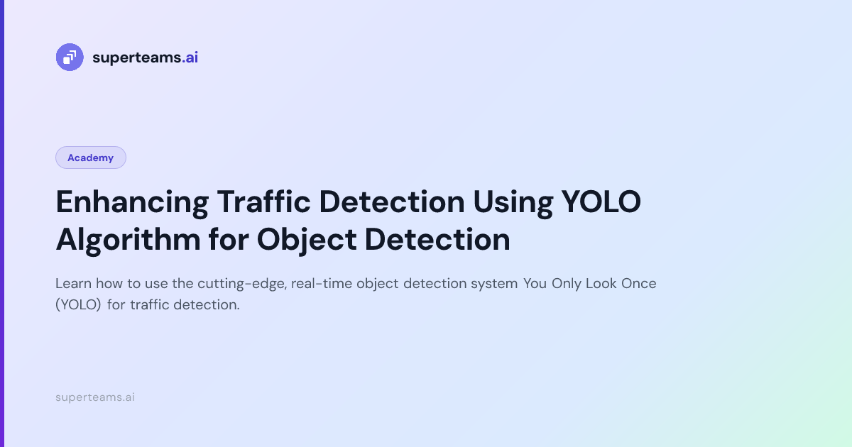 Enhancing Traffic Detection Using YOLO Algorithm for Object Detection ...