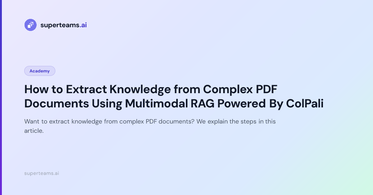 How to Extract Knowledge from Complex PDF Documents Using Multimodal ...